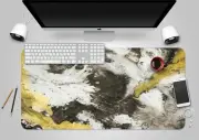3D Black Twist 112 Texture Non-slip Office Desk Mouse Mat Keyboard Game