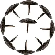 HOMOBABE 50pcs Upholstery Tacks Decorative Nail Heads for Furniture Sofa and Craft Projects Antique Daisy Design for Headboards Chairs and Benches