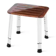 Bathroom Shower Bench Bath Stool Bathtub Seat Spa Chair Foot Rest Step, Heigh...