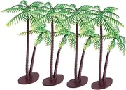 4Pcs Vivid Miniature Tree Figurine Realistic Tabletop Plant Adornment for Home Decor Lawn Scene Micro Landscape Decoration