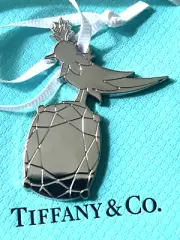 TIFFANY & CO. Bird On The Rock Silver Tone Charm