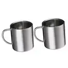 2 Pcs 220ML Double Walled Mug Kids Water Tea Coffee Beverage Drinking Cup