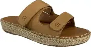 Cole Haan Women's Cloud Espadrille Pecan Slide Leather Sandal, W25171