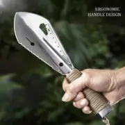 New Garden Metal Serrated Digger Polished Portable Serrated Digging Tool