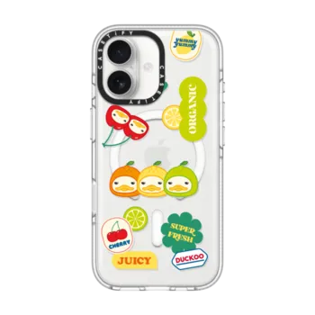 iPhone 17 Impact Clear Case MagSafe Compatible FRUITY DUCKOO
