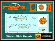 1/64 '55 Chevy 'Pumpkin Slice Gasser' CUSTOM Decal SCR-0179