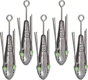 Saltwater Fishing Weights, Lead Fishing Weights | High Density Long Tail Casting Weights - Outdoor Supplies, Freshwater & Saltwater Friendly Fish Plated