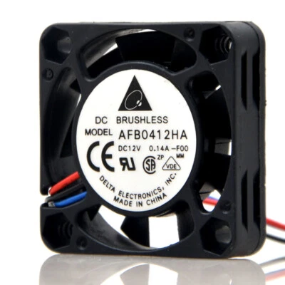 Delta AFB0412HA DC 12V 0.14A 4CM 4010 40x40x10MM two ball bearing cooling fan