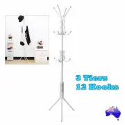 Metal Coat Stand Rack Clothes Hanger Hat Tree Vintage Jacket Bag Umbrella Hook
