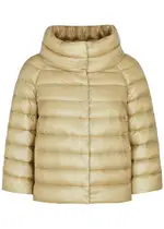 Herno Sofia Quilted Shell Jacket - Gold - 10 10