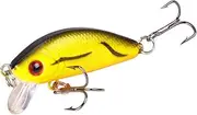 50mm Fishing Lures with 3D Eyes, Hooks, and Lifelike Simulation for Enhanced Attraction