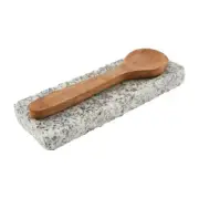 White Grey Black Granite Slab Kitchen Wooden Spoon Rest Set