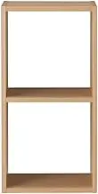 MUJI 37263154 Stacking Shelf, 2 Tiers, Oak Wood, Width 16.5 x Depth 11.2 x Height 32.2 inches (42 x 28.5 x 81.5 cm)