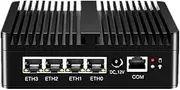 UDPTCP Fanless Mini PC J6413 with 4*i226 2.5G LAN, 2*USB2.0, 2*USB3.0,SIM Card Slot,Mini Desktop Computer Support Dual Band WiFi for Industry Business,32GB RAM 1TB SSD