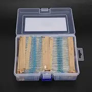 1/4w Metal Film Resistor Pack, 2600Pcs Metal Film for Durable Installations, Ideal for Electrical and Experimental Projects, Electronic Components
