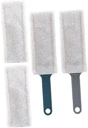 OATIPHO 1Set Household Washable Car Duster Reusable Dust Cleaner with Replacement Cloths for Dusting Home Office and Car Interiors