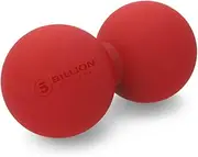 5BILLION Peanut Massage Ball - Double Lacrosse Massage Ball & Mobility Ball for Physical Therapy - Deep Tissue Massage Tool for Myofascial Release, Muscle Relaxer, Acupoint Massage(Red)