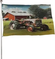 Company Farm Tractor Garden Flags Yard Flags Outdoor Heavy Duty Spun Polyester Welcome Garden Flag Seasonal Garden Flags House Flag Porch Flag Spring Garden Flag for Outside 60x96 in