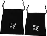 8 Pcs Storage Bag Mini Hairdryer Bag Hair Dryer Travel Bags Hair Brush Pouch Hair Styling Tools Practical Storage Pouch Blowdryers for Hair Drawstring Hair Dryer Pouch Velvet