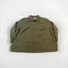 Elisabeth Liz Claiborne Jacket Size 20 Silk and Cotton Army Green Zip Up Blazer