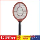 Bug Zapper Racket Electric Fly Swatter Handheld Battery Powered Zapper (Red) AU