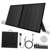 Portable 100 Watt 12V Foldable Solar Panel with Adjustable Kickstands and 100W