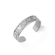 Classy Heart Silver Toe Ring