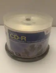 Verbatim CD-R 52x 700MB Blank Media (Pack of 50) 80 Min . NEW !