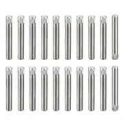 3x22mm 304 Stainless Steel Dowel Pins, 20Pcs Knurled Head Flat End Dowel Pin