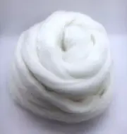 1 Lb SOFT Natural Top Roving Fiber For Spinning and Felting 1% Soft Wool
