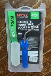WHIZZ Applicators Flocked Foam 4" Set For Cabinets, Furniture, Doors & More