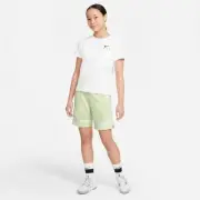 NWT NIKE Fly Crossover Training Athletic Shorts Lime Ice White Big Kids Size L