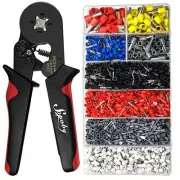 Ferrule Crimping Tool Kit - Ferrule Crimper Plier (AWG 28-7) with 1800pcs Wir...