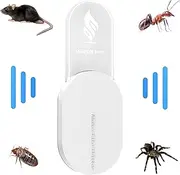 Ultrasonic Mice Repeller | Spider Repeller Plug In - Indoor Repeller Effective for Mice, Rats, Roaches, Gnats - Utilizes Ultrasonic Sounds