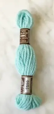 DMC Laine Colbert France 100% Wool Tapestry Yarn - 1 Skein Color Blue #7599