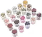 WOONEKY 20 DIY Nail Glitter Sequin for Creative Manicure Art Shiny and Lightweight Nail Art Supplies for Parties Festivals and Crafting