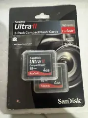 SanDisk Ultra II 4GB 15Mb/s CF Compact Flash Genuine Memory Card NEW