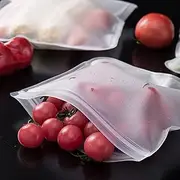 Silicone Food Storage Bag Reusable Stand Up Zip Shut Bag Leakproof Containers Fresh Bag Food Storage Bag Fresh Wrap Ziplock Bag (Color : 22 13.5cm)