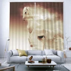 Horse Ran Like Wind 3D Curtain Blockout Photo Printing Curtains Drape Fabric