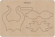 Okjew Bow Cut Die, Hair Bow Cut Die, Bowknot Template, Bow Making Die, Wood Mold – Compatible with Sizzi Big Shot Die Cutting Machine – DIY Bow Crafting Tool for Perfect Bows (Y0221 Wood)