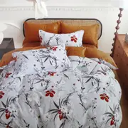 300TC Boronia Silver Reversible Cotton Quilt Cover Set (Single, Double, Queen, King)