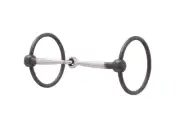 Ring Snaffle Bit Sweet Iron 5" Copper Inlay