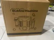 Portable Automatic Bubble Maker Machine, Rechargeable Battery, Bubble Solution