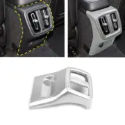 Car Armrest Box Rear Air Outlet Cover Trim Fit Volvo XC40 2019-2020 Matte Silver
