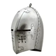 Medieval Crusader Great Helmet Medieval Knights Templar Helmet Armor
