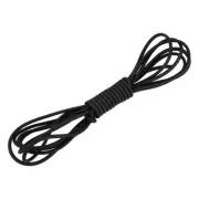 1/8 Inch Shock Cord, 10 Feet Black Bungee Cord Tent Pole Elastic Kayak Rope