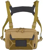 Chest Bag for Men | Cycling Waistcoat Pack - Anti-Theft Lightweight Waistcoat Chest Bag for Hiking Cycling Fishing Hunting Quick Access Innovation: With gliding without snag, the double-slider zipper