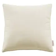 Modway Enhance 18" Performance Velvet Throw Pillow in Ivory -EEI-4697-IVO
