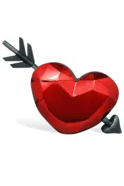 Kheper Games Heart-Shaped Drinking Cup with Cupid's Arrow Straw