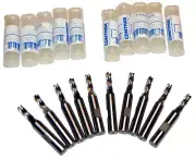10 Pcs. Controx 1/4" M42-8% Cobalt Fine-Pitch Roughing CNC End Mills